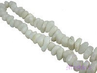Irregular discs white agate - click here for large view