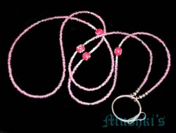Beaded badge holder - click here for large view