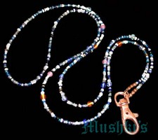 Beaded badge holder - click here for large view