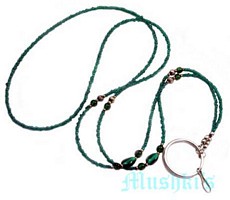 Beaded badge holder - click here for large view