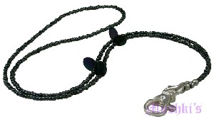 Beaded badge holder - click here for large view