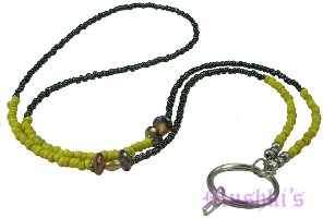 Beaded badge holder - click here for large view
