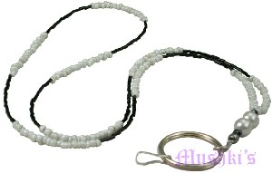 Beaded badge holder - click here for large view