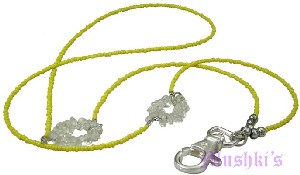 Beaded badge holder - click here for large view