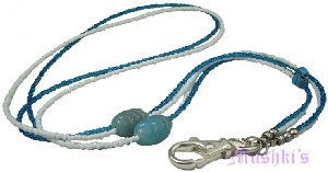 Beaded badge holder - click here for large view