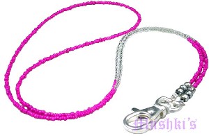 Beaded badge holder - click here for large view