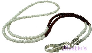 Beaded badge holder - click here for large view