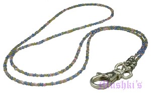 Beaded badge holder - click here for large view