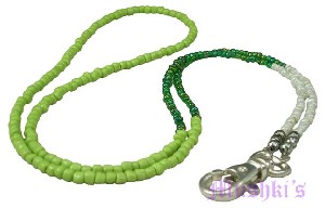 Beaded badge holder - click here for large view
