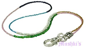 Beaded badge holder - click here for large view