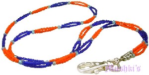 Beaded badge holder - click here for large view
