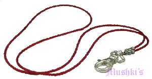 Beaded badge holder - click here for large view