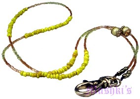 Beaded badge holder - click here for large view