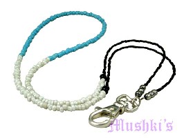 Beaded badge holder - click here for large view