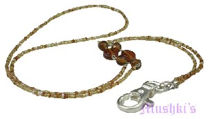 Beaded badge holder - click here for large view