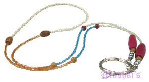 Beaded badge holder - click here for large view