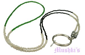 Beaded badge holder - click here for large view