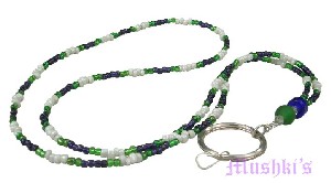 Beaded badge holder - click here for large view