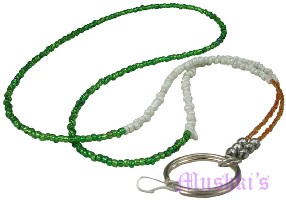 Beaded badge holder - click here for large view