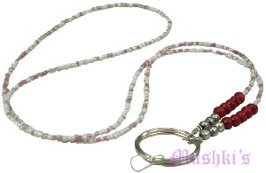 Beaded badge holder - click here for large view