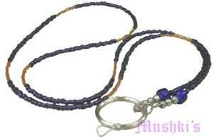 Beaded badge holder - click here for large view