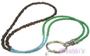 Beaded badge holder - click here for large view