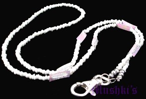 Beaded badge holder - click here for large view
