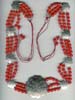 Three Row Glass Beaded Eatching  Belt - click here for large view