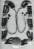 Three Row Glass Beaded Brass Etching Belt - click here for large view