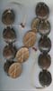 Single Row Coconut Cover Horn Beaded Belt - click here for large view