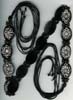 Three Row Horn  Beaded Belt - click here for large view