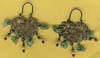 Filigree Green Beaded  Earring - click here for large view