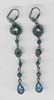 Blue Beaded Earring - click here for large view