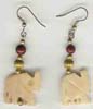 Bone Beaded Earring - click here for large view