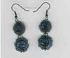 Blue Beaded Earring - click here for large view
