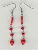 Coral Beaded Earring - click here for large view