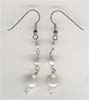 White Beaded Earring - click here for large view