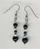 Black Beaded Earring - click here for large view