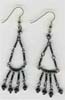 Black Beaded Earring - click here for large view