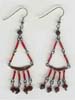 Garnet Beaded Earring - click here for large view