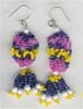 Multy Color Seed Beaded Earring - click here for large view