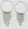 Crystal Beaded Hoop Earring - click here for large view