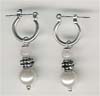 Silver Pearl  Earring - click here for large view