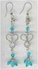 Turq Beaded Earring - click here for large view