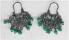 Green Beaded Filgree Earring - click here for large view