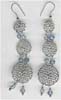 Blue Beaded Filgree Earring - click here for large view