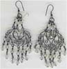 Crystal Beaded Filigree Earring - click here for large view
