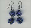 Blue Beaded Earring - click here for large view