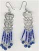 Five Row Blue Beaded Filigree - click here for large view