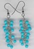 Turq  Beaded Earring - click here for large view
